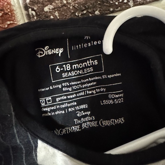 Little Sleepies 6-18m Nightmare before Christmas Jack Skellington sleep sack - Picture 2 of 3